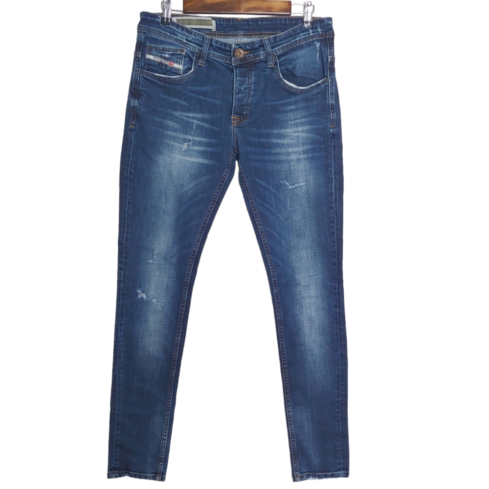 Denim Industry Women's Original Jean Blue Distressed Skinny Jean Size 32x32
